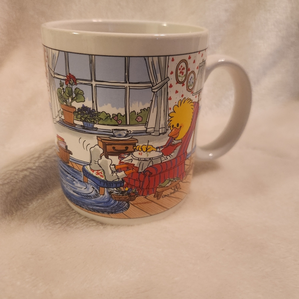 Vintage Suzy's Zoo "Weekend At Home" Limited Edition Coffee Mug